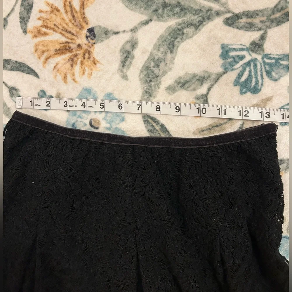 J Jill Black Stretch Lace Skirt - Picture 5 of 7